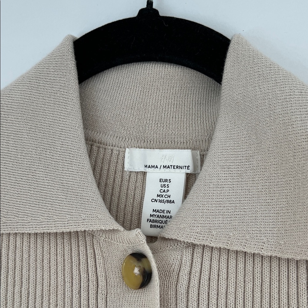 H&M Rib Knit Dress Light Beige - Picture 2 of 10